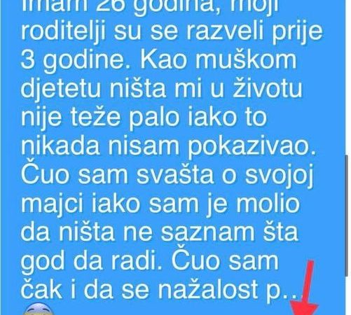 Imam 26 godina, moji roditelji su se razveli prije 3 godine