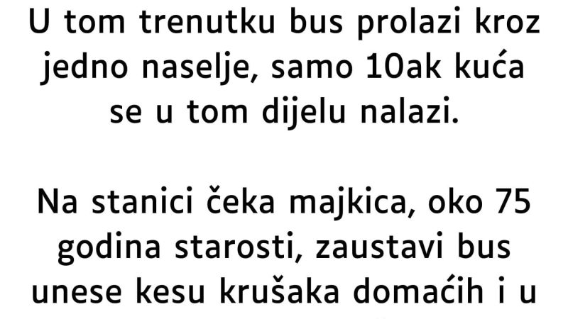 “Jutros sjedim u autobusu u jednom malom gradiću u Bosni i Hercegovini…”