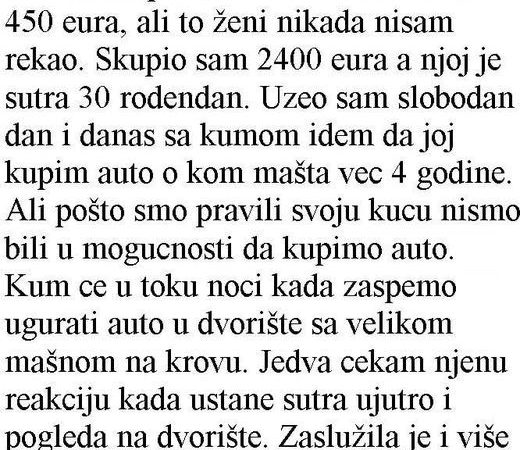 PRIJE NEKI DAN JE BILO 2 GODINE OD KAKO SAM DOBIO POVŠICU U FIRMI