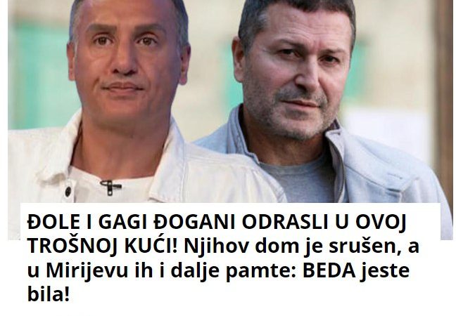 ĐOLE I GAGI ĐOGANI ODRASLI U OVOJ TROŠNOJ KUĆI! Njihov dom je srušen, a u Mirijevu ih i dalje pamte: BEDA jeste bila!