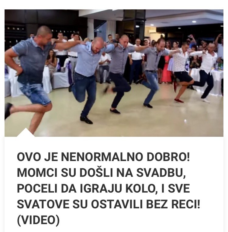 MOMCI SU DOŠLI NA SVADBU, POCELI DA IGRAJU KOLO, I SVE SVATOVE SU OSTAVILI BEZ RECI! (VIDEO)