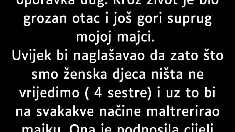 “Otac Je Bolestan I Potrebna Mu Je Transplantacija…”