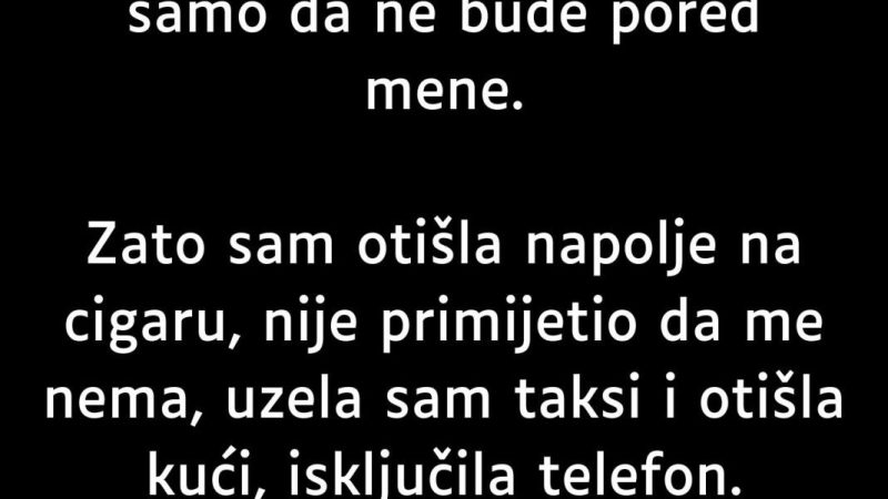 “Bila Sam Na Nekom Slavlju Sa Dečkom…”