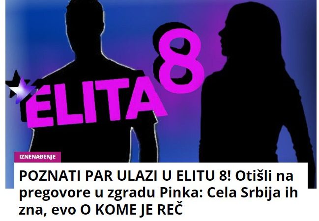 POZNATI PAR ULAZI U ELITU 8! Otišli na pregovore u zgradu Pinka: Cela Srbija ih zna, evo O KOME JE REČ