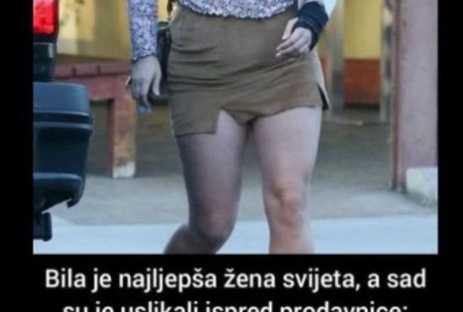 NEKADA JE BILA NAJLJEPŠA ŽENA NA SVIJETU, A SAD SU JE USLIKALI ISPRED PRODAVNICE: Fanovi trljaju oči u nevjerici, EVO KAKO IZGLEDA (FOTO)