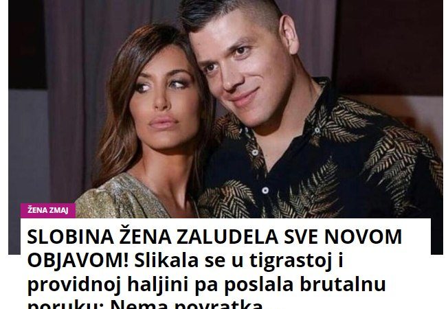 SLOBINA ŽENA ZALUDELA SVE NOVOM OBJAVOM! Slikala se u tigrastoj i providnoj haljini pa poslala brutalnu poruku: Nema povratka…