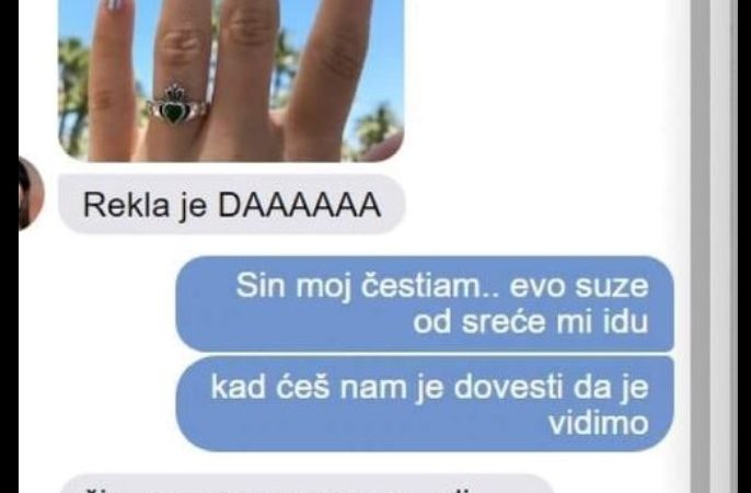 SIN MI JE POSLAO PORUKU DA SE ŽENI: Počela sam plakati od sreće, a KAD MI JE POSLAO NJENU SLIKU ŠOKIRALA SAM SE – NEMA ŠANSE DA DOZVOLIM DA SE OŽENI