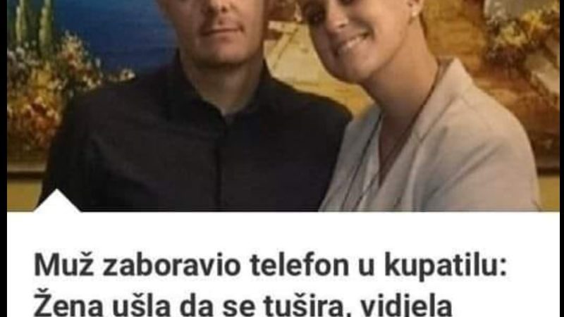 Muž zaboravio telefon u kupatilu: Žena ušla da se tušira, videla poruku, zaplakala, pa nazvala policiju