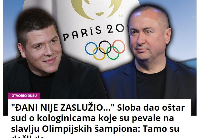 “ĐANI NIJE ZASLUŽIO…” Sloba dao oštar sud o kologinicama koje su pevale na slavlju Olimpijskih šampiona: Tamo su došli da…