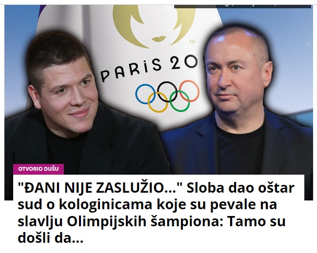 “ĐANI NIJE ZASLUŽIO…” Sloba dao oštar sud o kologinicama koje su pevale na slavlju Olimpijskih šampiona: Tamo su došli da…