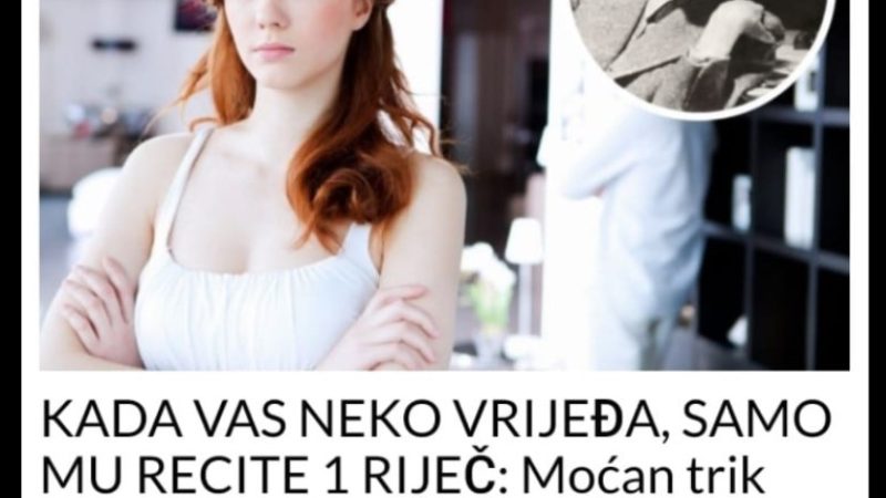 KADA VAS NEKO VRIJEĐA, SAMO MU RECITE 1 RIJEČ: Moćan trik Sigmunda Frojda- Evo kako razoružati osobu koja hoće da vas ponizi