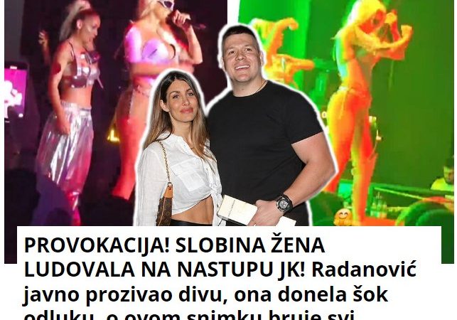 PROVOKACIJA! SLOBINA ŽENA LUDOVALA NA NASTUPU JK! Radanović javno prozivao divu, ona donela šok odluku, o ovom snimku bruje svi