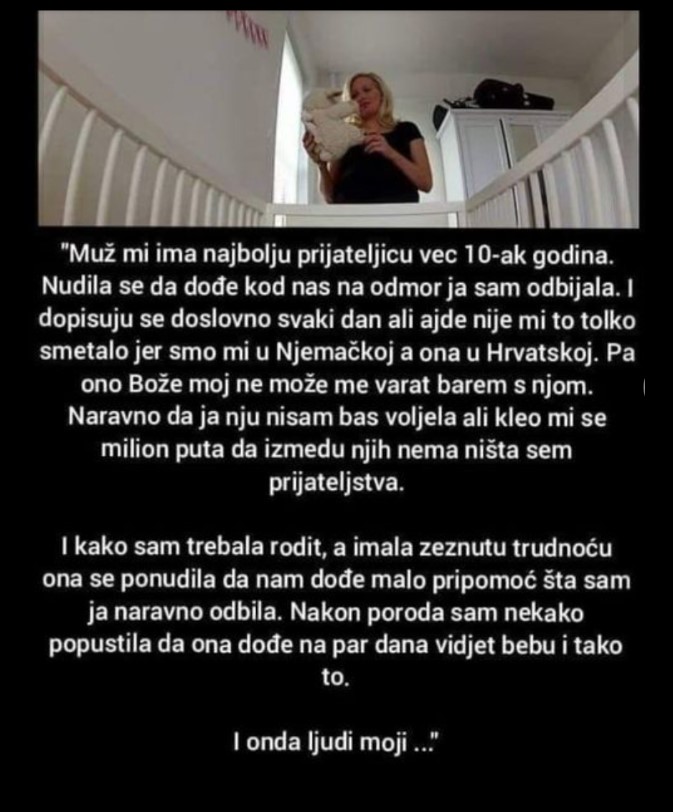 “Muž mi ima najbolju prijateljicu”