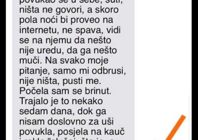 “Prije nekih mjesec dana otišao muž na pregled kod doktora”