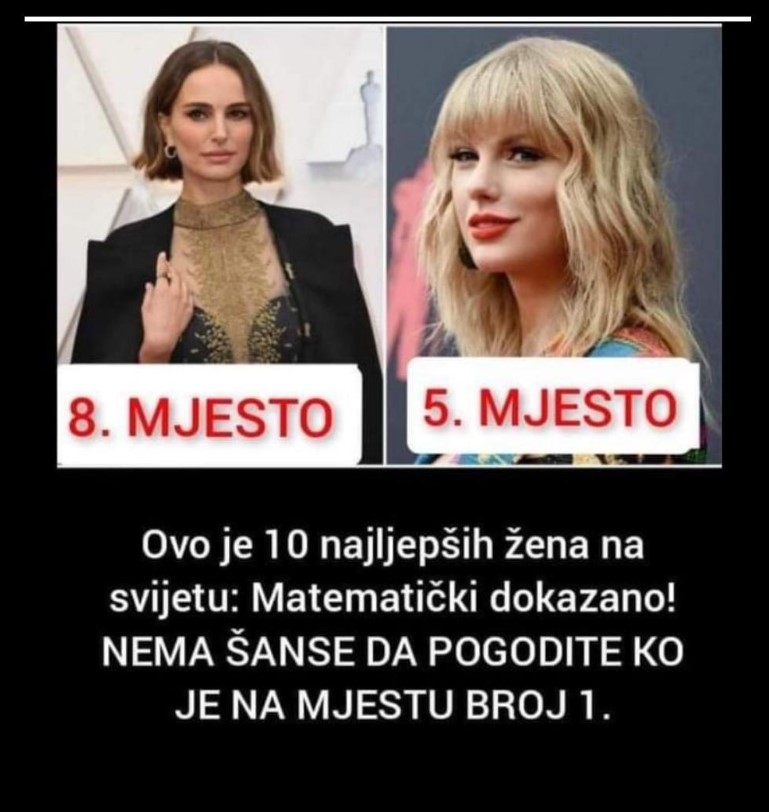 Ovo je 10 najljepših žena na svijetu: Matematički dokazano! NEMA ŠANSE DA POGODITE KO JE NA MJESTU BROJ 1.