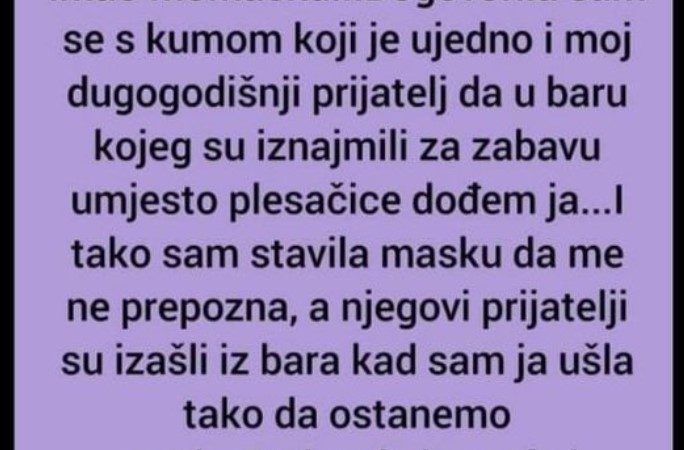 “Dvije sedmice prije nego što sam se udavala…”