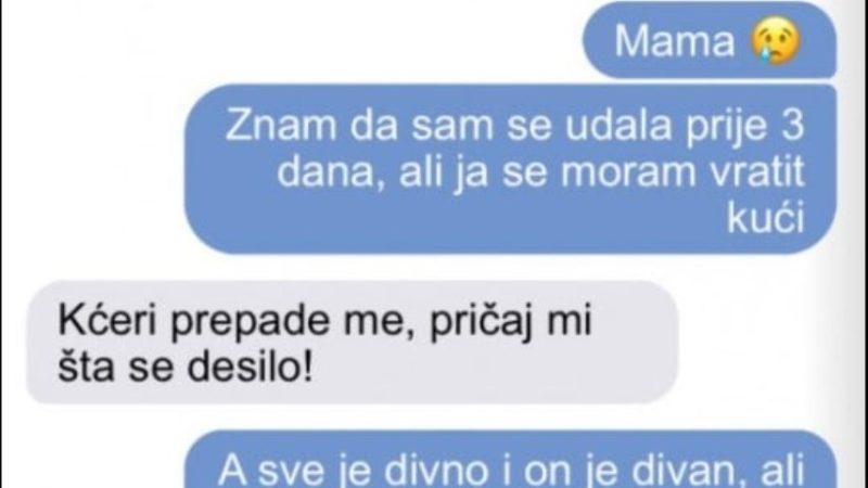 UDALA SAM SE PRIJE 3 DANA, KAD SAM UŠLA U SVEKRVINU KUĆU