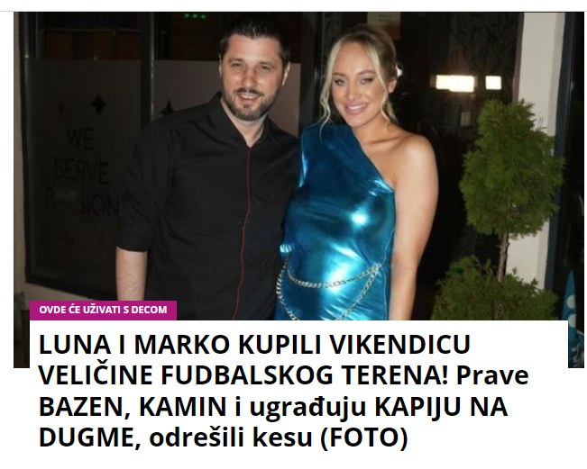 LUNA I MARKO KUPILI VIKENDICU VELIČINE FUDBALSKOG TERENA! Prave BAZEN, KAMIN i ugrađuju KAPIJU NA DUGME, odrešili kesu (FOTO)