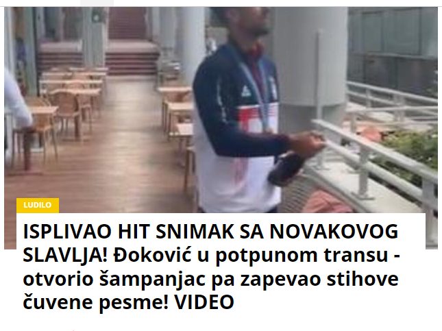 ISPLIVAO HIT SNIMAK SA NOVAKOVOG SLAVLJA! Đoković u potpunom transu – otvorio šampanjac pa zapevao stihove čuvene pesme! VIDEO