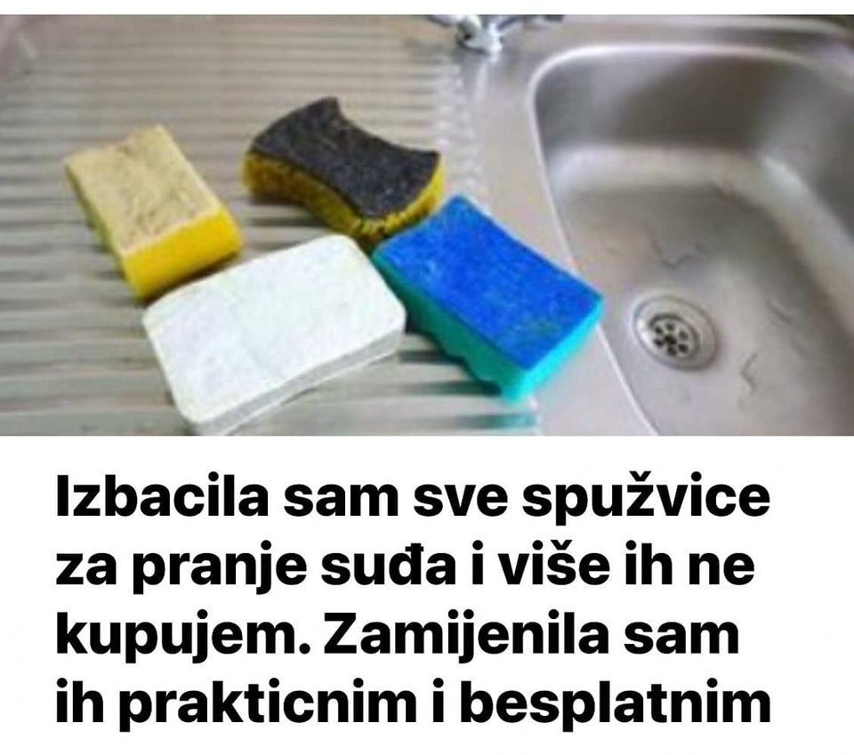 Izbacila sam sve spužvice za pranje suđa i više ih ne kupujem