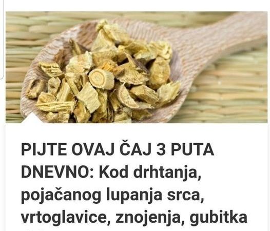 PIJTE 0VAJ ČAJ 3 PUTA DNEVNO