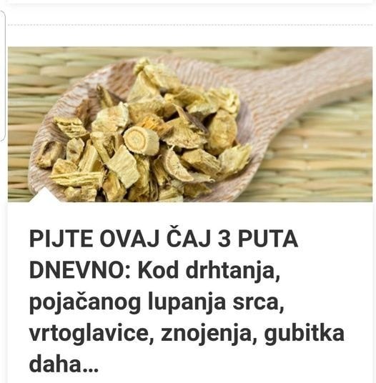 PIJTE 0VAJ ČAJ 3 PUTA DNEVNO