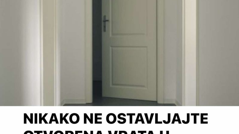 Razlog nije nimalo NAIVAN, spasite sebi ŽIVOT