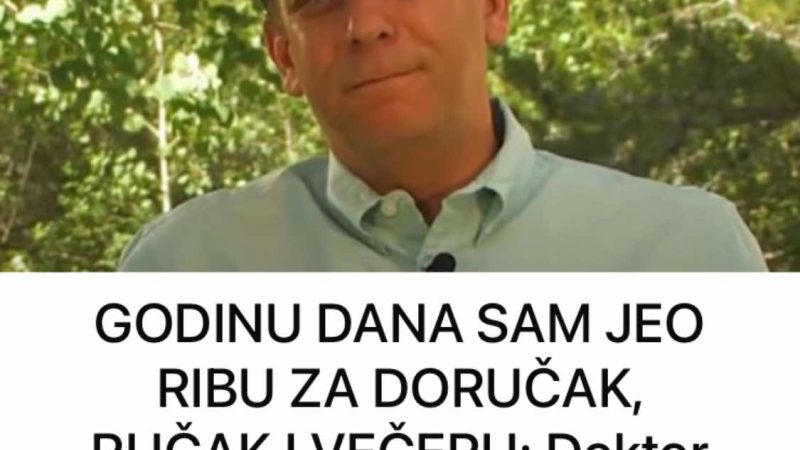 G0DINU DANA SAM JEO RIBU ZA D0RUČAK, RUČAK I VEČERU