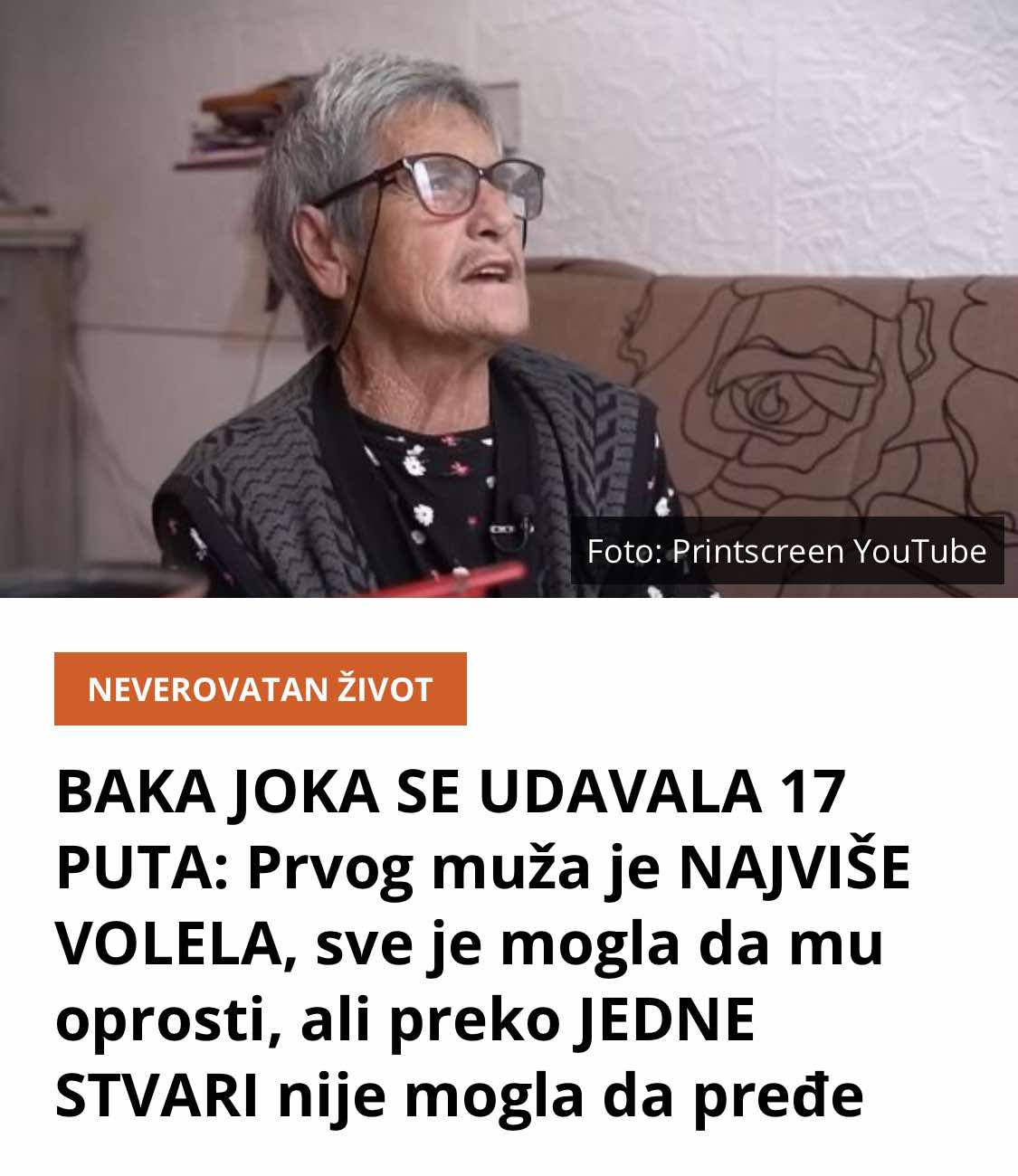 Prvog muža je NAJVIŠE VOLELA, sve je mogla da mu oprosti, ali preko JEDNE STVARI nije mogla da pređe