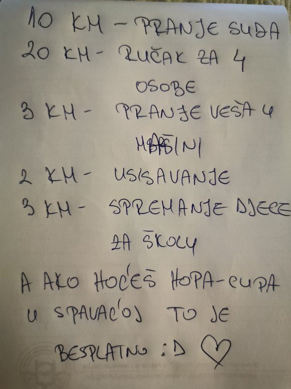 SUPRUGA MI JUTROS OSTAVILA CJENOVNIK SVOJIH USLUGA: Kad sam pročitao koliko naplaćuje za zadnju stavku, SVE MI JE BILO JASNO