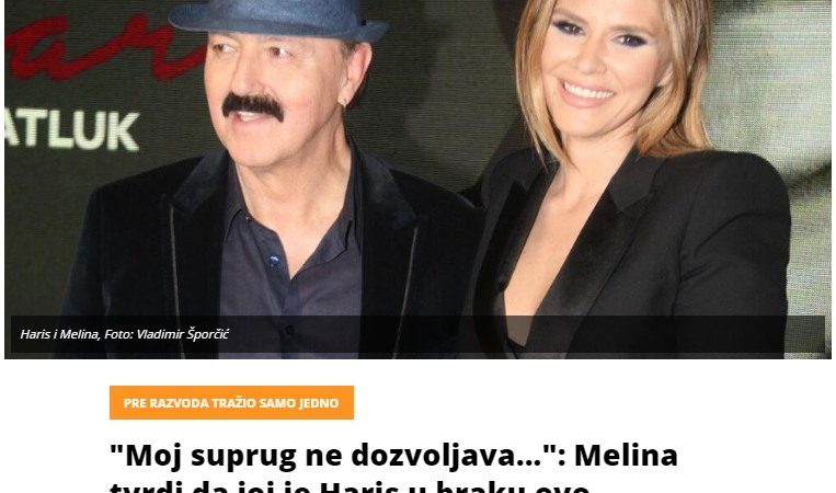 “Moj suprug ne dozvoljava…”: Melina tvrdi da joj je Haris u braku ovo zabranio, progovorila o svemu