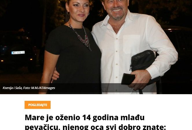 Mare je oženio 14 godina mlađu pevačicu, njenog oca svi dobro znate: Venčali se u tajnosti i to u stanu