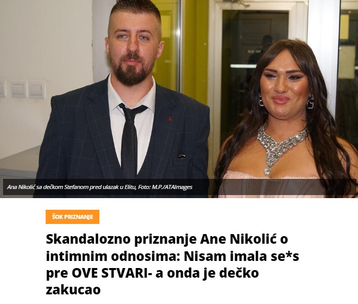 Skandalozno priznanje Ane Nikolić o intimnim odnosima: Nisam imala se*s pre OVE STVARI- a onda je dečko zakucao