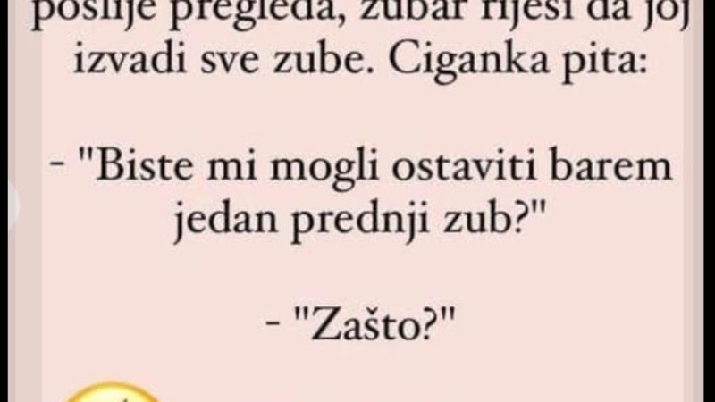 VIC: Ciganka vadi zube