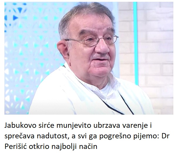 Jabukovo sirće munjevito ubrzava varenje i sprečava nadutost, a svi ga pogrešno pijemo: Dr Perišić otkrio najbolji način