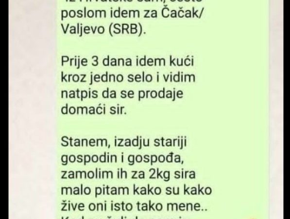 “Iz Hrvatske sam, često poslom idem za Čačak/Valjevo”