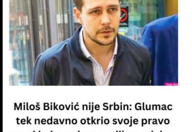 Miloš Biković nije Srbin: Glumac tek nedavno otkrio svoje pravo poreklo i prezime svojih predaka..(FOTO)