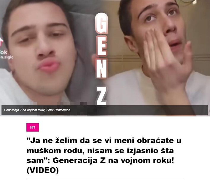 “Ja ne želim da se vi meni obraćate u muškom rodu, nisam se izjasnio šta sam”: Generacija Z na vojnom roku! (VIDEO)