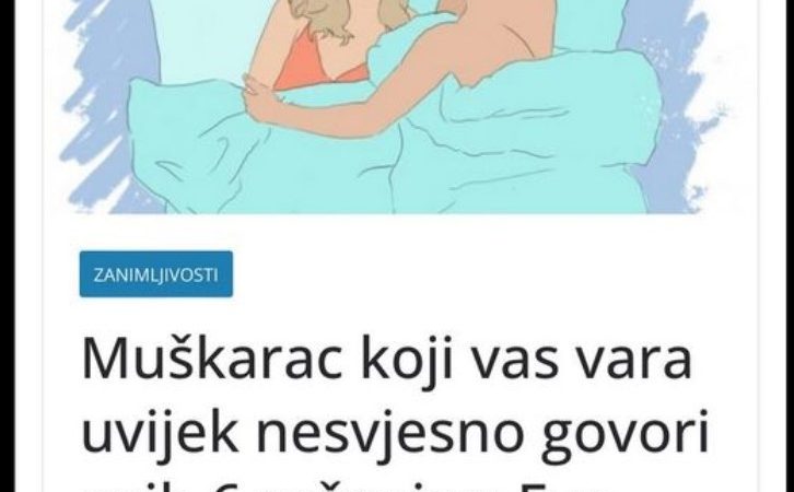 Muškarac koji vas vara uvijek nesvjesno govori ovih 6 rečenica: Evo kako ćete prepoznati preljubnika