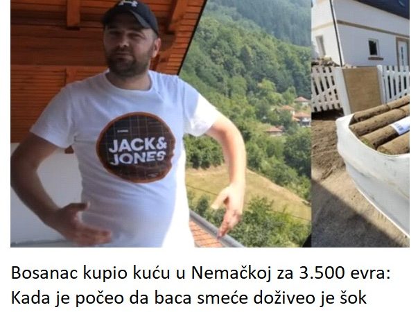 Bosanac kupio kuću u Nemačkoj za 3.500 evra: Kada je počeo da baca smeće doživeo je šok “Otvorio sam jednu knjigu..”