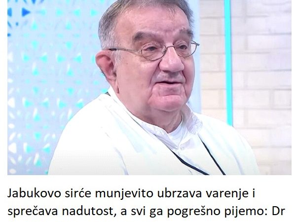 Jabukovo sirće munjevito ubrzava varenje i sprečava nadutost, a svi ga pogrešno pijemo: Dr Perišić otkrio najbolji način