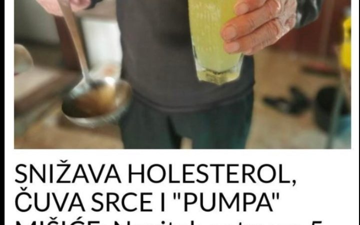 SNIŽAVA HOLESTEROL, ČUVA SRCE I “PUMPA” MIŠIĆE: Napitak gotov za 5 sekundi, a BOMBA je za zdravlje