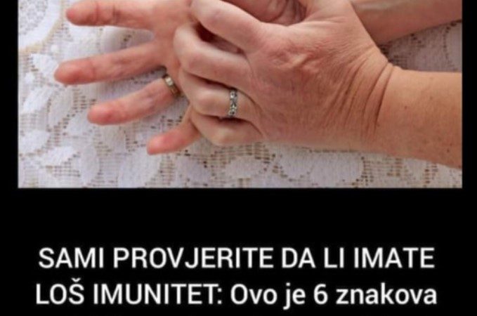 SAMI PROVJERITE DA LI IMATE LOŠ IMUNITET: Ovo je 6 znakova oslabljenog imuniteta, znak broj 4 je najčešći