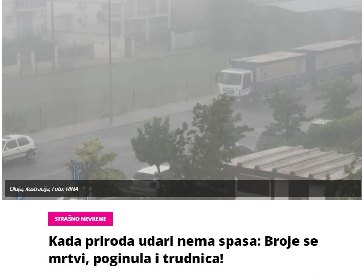 Kada priroda udari nema spasa: Broje se mrtvi, poginula i trudnica!