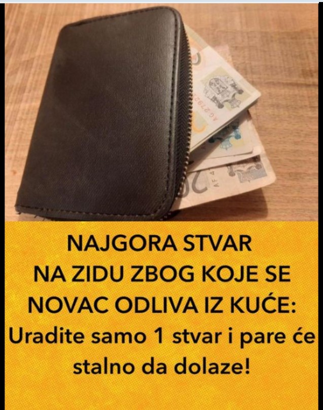 NAJGORA STVAR NA ZIDU ZBOG KOJE SE NOVAC ODLIVA IZ KUĆE: Uradite 1 stvar i pare će stalno da dolaze!