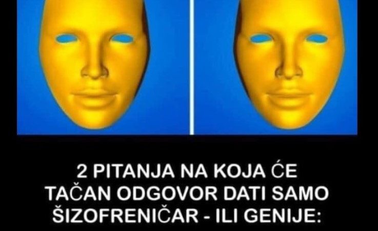 2 PITANJA NA KOJA ĆE TAČAN ODGOVOR DATI SAMO ŠIZOFRENIČAR – ILI GENIJE: Dobro pogledajte sliku, znate li odgovor?