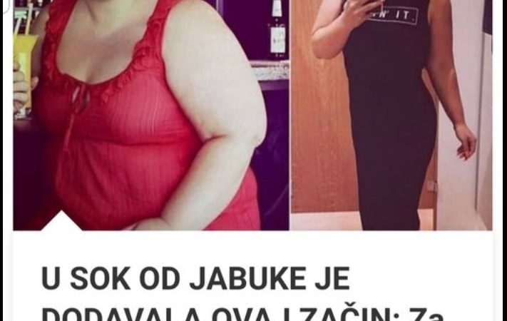 U SOK OD JABUKE JE DODAVALA OVAJ ZAČIN: Za 30 DANA, Sva Odjeća Joj Je Bila VELIKA