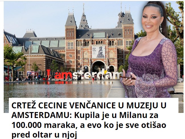 CRTEŽ CECINE VENČANICE U MUZEJU U AMSTERDAMU: Kupila je u Milanu za 100.000 maraka, a evo ko je sve otišao pred oltar u njoj