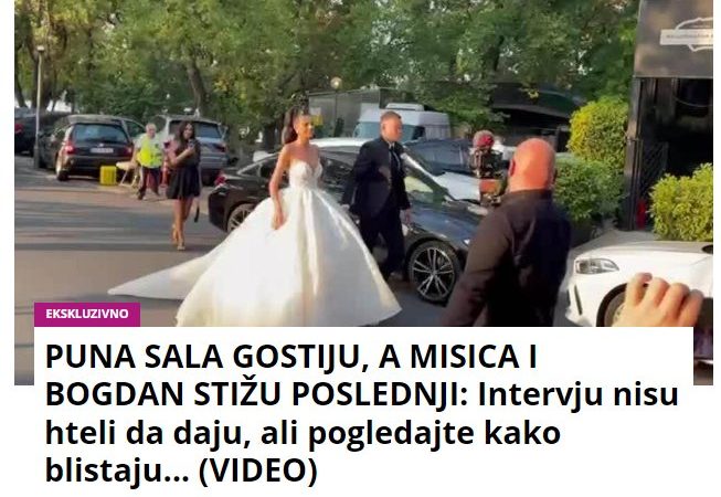 PUNA SALA GOSTIJU, A MISICA I BOGDAN STIŽU POSLEDNJI: Intervju nisu hteli da daju, ali pogledajte kako blistaju… (VIDEO)