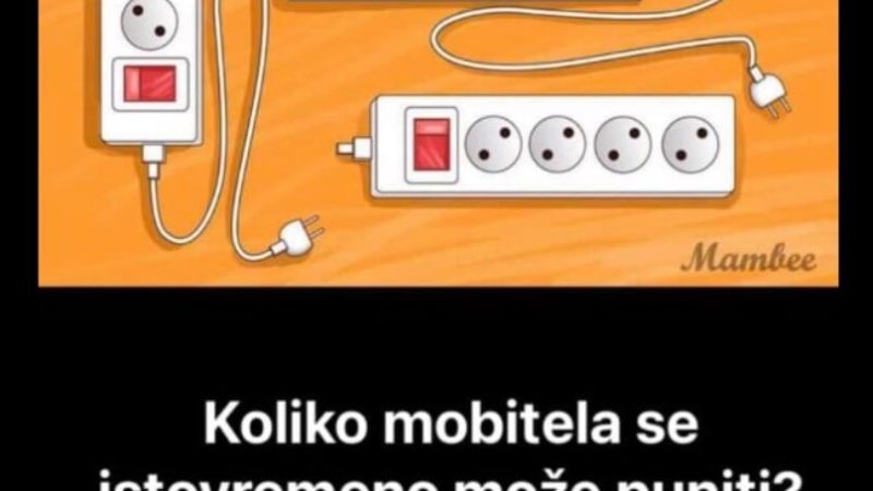 VAŠ ZADATAK IZGLEDA BAŠ JEDNOSTAVNO: Koliko se mobitela može puniti istovremeno?